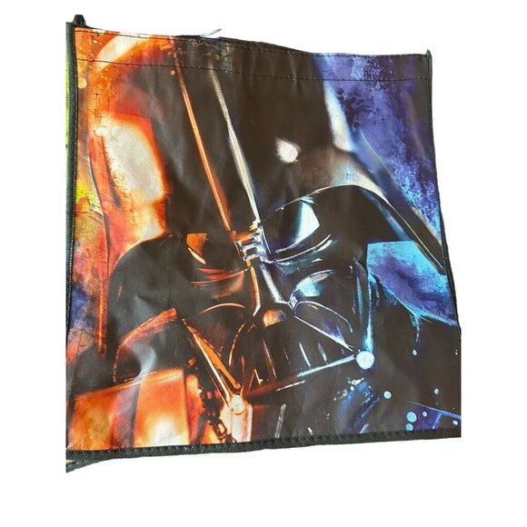 Star Wars Reusable Tote Bags Set Of 5 Featuring Yoda Darth Vader R2-D2 C-3PO & L - Picture 3 of 8